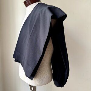 Coppley $330 Men's Dress Pants 40x29 Black Wool Trousers Flat Front Canada Made‎